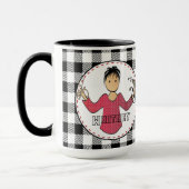 美容師のクリスマスおもしろい漫画 マグカップ (左)