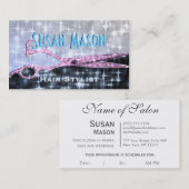 美容師のグリッターの魅力 予約カード (正面/裏面)