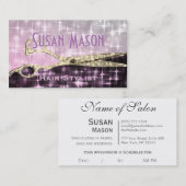 美容師のグリッターの魅力 予約カード (正面/裏面)