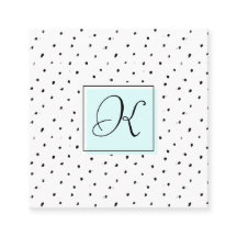 美容師のサロンのモノグラムのアポイントメントカード