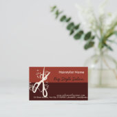 美容師のサロンの美しいのスパのモダン 予約カード (スタンド正面)