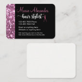 美容師のトレンディーおよび派手 名刺 (正面/裏面)