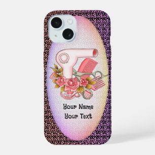美容師のバラの電話ケース iPhone 15ケース