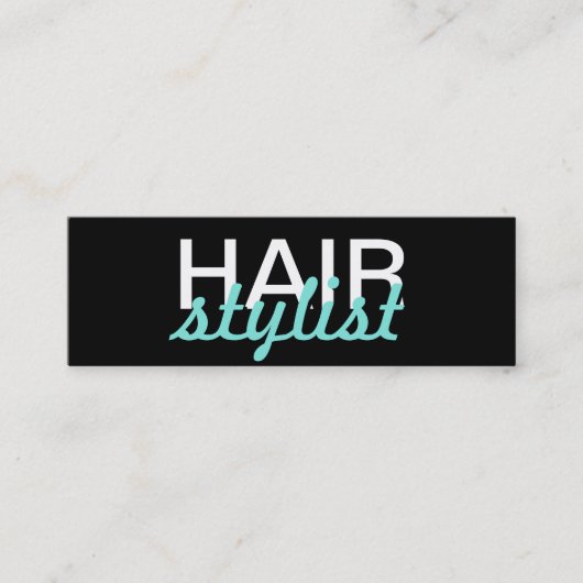 美容師のパンチカード ロイヤリティカード (正面)