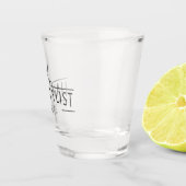 美容師のヘアカットはモノグラムを切ります ショットグラス (右)