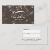 美容師のヘアーサロンのプロフェッショナルの紹介 紹介カード (正面/裏面)