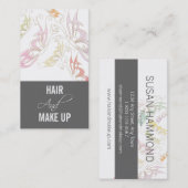 美容師のメーキャップアーティストの名刺 名刺 (正面/裏面)