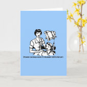 美容師のユーモア – もちろん秘密保はできる カード (黄色い花)