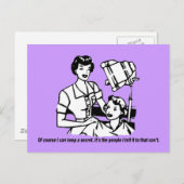 美容師のユーモア – もちろん秘密保はできる ポストカード (正面/裏面)