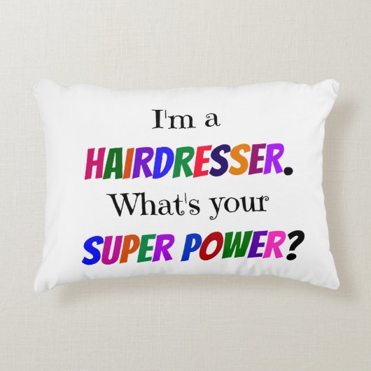 美容師のユーモア アクセントクッション (正面)