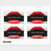 美容師のラベルがビジネス用品を構成 長方形シール (シート)