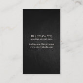 美容師のヴィンテージのアンティークは理容師を切ります 名刺 (裏面)