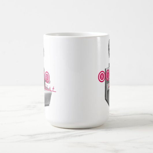 美容師のヴィンテージのドライヤーの椅子のマグ コーヒーマグカップ (中央)