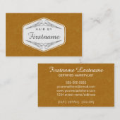 美容師のヴィンテージの優雅の名刺 名刺 (正面/裏面)