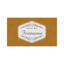 美容師のヴィンテージの優雅の名刺