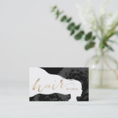 美容師のヴィンテージの花の美しいのアポイントメント 予約カード (スタンド正面)