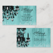 美容師の名刺の不動産の化粧 名刺 (正面/裏面)