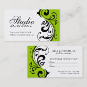 美容師の名刺 予約カード (正面/裏面)