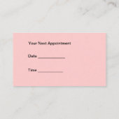 美容師の名刺 予約カード (裏面)