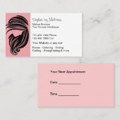 美容師の名刺 予約カード (正面/裏面)
