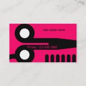 美容師の名刺 名刺 (裏面)