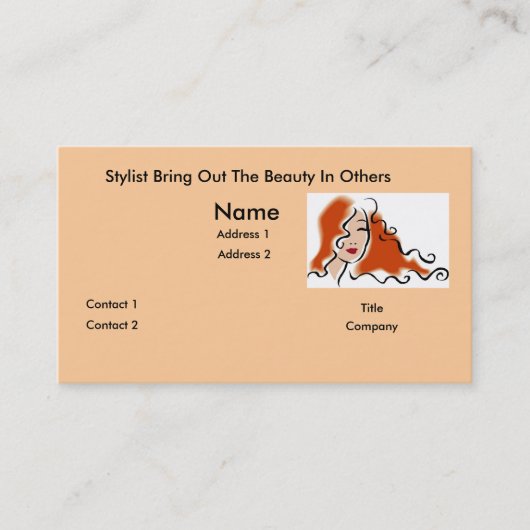 美容師の名刺 名刺 (正面)
