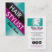 美容師の名刺 名刺 (正面/裏面)