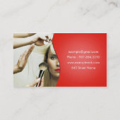 美容師の名刺 名刺 (裏面)