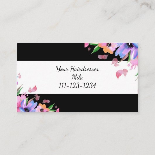 美容師の名刺 名刺 (正面)