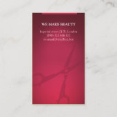 美容師の名刺 名刺 (裏面)