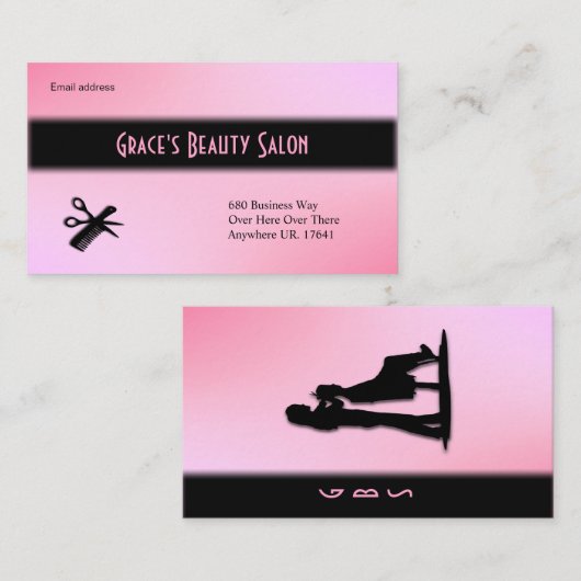 美容師の名刺 名刺 (正面/裏面)