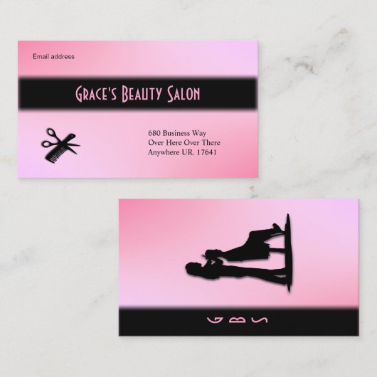 美容師の名刺 名刺 (正面/裏面)