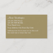 美容師の名刺 名刺 (裏面)