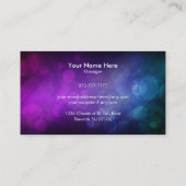 美容師の名刺 名刺 (裏面)