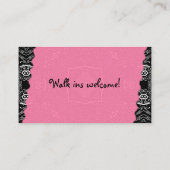 美容師の名刺 名刺 (裏面)