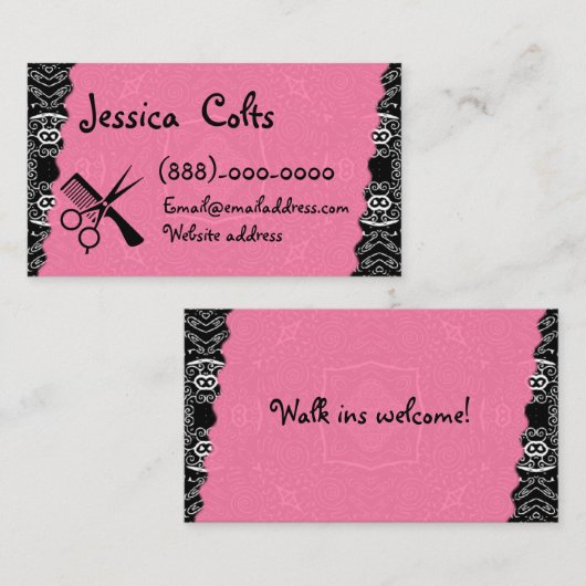 美容師の名刺 名刺 (正面/裏面)