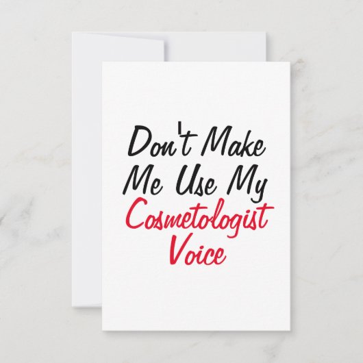美容師の声を使わせないで カード (正面)
