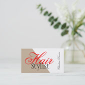 美容師の専門の名刺 名刺 (スタンド正面)