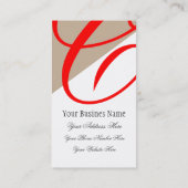 美容師の専門の名刺 名刺 (裏面)