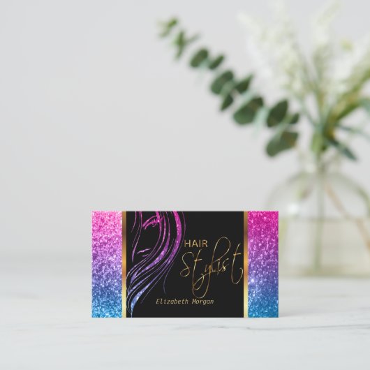 美容師の専門家 名刺 (スタンド正面)