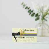 美容師の昇進の美容院 予約カード (スタンド正面)