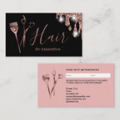 美容師の次のアポイントメント 名刺 (正面/裏面)