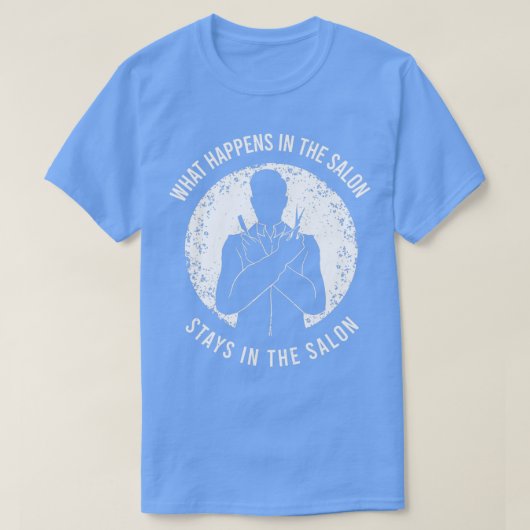 美容師の理髪用衣装及び理容師1 Tシャツ (デザイン正面)
