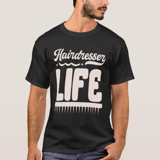 美容師の生活 Tシャツ (正面)