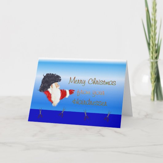 美容師の美容師による聖降誕祭 シーズンカード (正面)