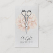 美容師の美容師のギフト券のクリスマス 割引カード (正面)