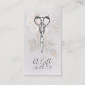 美容師の美容師のギフト券のクリスマス 割引カード (正面)