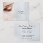 美容師の美容師のメーキャップアーティストモデル女の子 名刺 (正面/裏面)