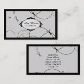 美容師の美容院のサロンサービスカバー 名刺 (正面/裏面)