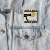 美容師の美容院のヴィンテージ 缶バッジ (インサイチュ)